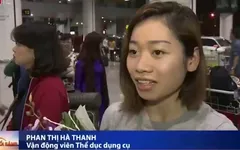 ĐT thể dục dụng cụ Việt Nam hân hoan ngày về nước