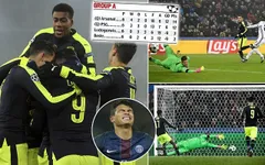 Lucas Perez lập hat-trick, Arsenal vượt mặt PSG giành ngôi đầu