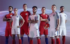 Cận cạnh mẫu áo đấu bóng bẩy của ĐT Anh và ĐT Pháp tại Euro 2016