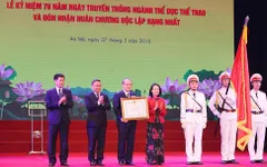 Ngành thể dục thể thao vinh dự đón nhận Huân chương Độc lập Hạng Nhất