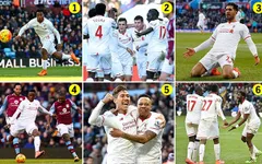 Liverpool "vùi dập" Aston Villa bằng một set tennis trắng