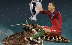 Chú bướm đêm đậu trên mặt Ronaldo gây náo loạn mạng xã hội