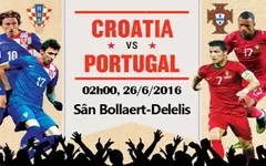 EURO 2016, Croatia – Bồ Đào Nha: Tiếp nối bất ngờ (2h00 ngày 26/6 trên VTV3 & VTV3HD)