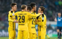VIDEO, Hoffenheim 2-2 Dortmund: Aubameyang ghi bàn thứ 100, Marco Reus bị đuổi