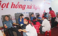 Hơn 1.000 đơn vị máu từ chương trình “Giọt hồng xứ Nghệ”