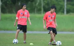 Xuân Trường, Tuấn Anh thích thú với các bài tập của HLV Hữu Thắng