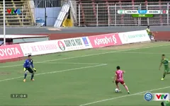 VIDEO: Bàn thắng mở tỉ số của Văn Ngọ (CLB Sài Gòn) vào lưới XSKT Cần Thơ