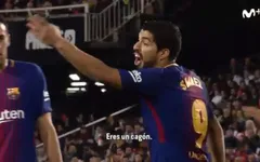 Suarez bị tố lăng mạ trọng tài trận Valencia – Barcelona