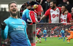 Chia điểm trước Southampton, Arsenal chưa thể tiến vào tốp 4
