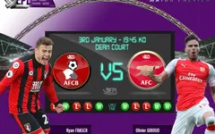 Thông tin trước trận đấu: Bournemouth vs Arsenal (02h45 ngày 04/01)