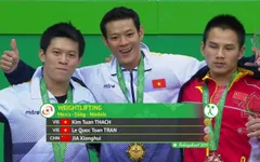 Thạch Kim Tuấn giành HCV cử tạ hạng cân 56Kg tại Đại hội thể thao trong nhà và võ thuật châu Á 2017
