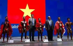 Thể hình Việt Nam thi đấu thành công tại giải VĐTG