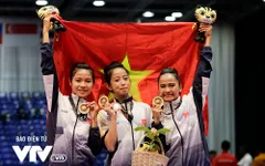 SEA Games 29: 3 cô gái xinh đẹp "mở hàng" HCV cho Taekwondo Việt Nam