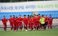 Ảnh: Buổi tập đầu tiên đầy hứng khởi tại Trung tâm Mokpo của U20 Việt Nam