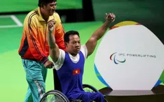 Hoàng Xuân Vinh và Lê Văn Công - 2 đại diện cho các VĐV Việt Nam trong Ủy ban Olympic Việt Nam khóa V