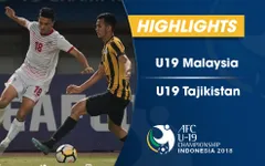 VIDEO: Tổng hợp diễn biến U19 Malaysia 2-2 U19 Tajikistan