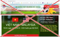 Phát hiện website giả mạo LĐBĐVN bán vé chung kết lượt về AFF Cup 2018