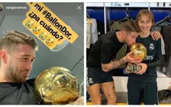 Sergio Ramos mếu máo ôm QBV: Chúng ta không thuộc về nhau!