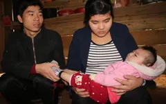 Thương bé 1 tuổi mang bệnh não úng thủy