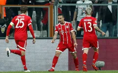 Thắng dễ Besiktas, Bayern Munich tiến vào tứ kết Champions League