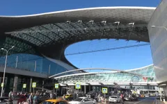 Phóng viên Thể Thao VTV tác nghiệp tại World Cup 2018, Nga: Sân bay quốc tế Sheremetyevo chào đón World Cup 2018