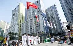 Quốc kỳ Việt Nam tung bay tại ASIAD 2018