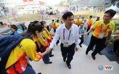 ẢNH: Bộ trưởng Bộ VHTT&DL Nguyễn Ngọc Thiện tới thăm các VĐV dự ASIAD 2018