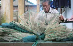 68 tuổi vẫn đi sông thả lưới nuôi ba cháu ăn học