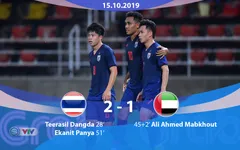 [KT] ĐT Thái Lan 2-1 ĐT UAE: Chiến thắng thuyết phục, ĐT Thái Lan giành ngôi đầu bảng!
