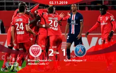 Dijon 2-1 PSG: Paris Saint-Germain thua sốc đội bóng chót bảng