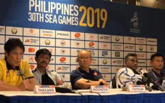 Họp báo bảng B môn bóng đá nam SEA Games 30, HLV Park: 'Chúng tôi sẽ thận trọng và cố gắng giành kết quả tốt nhất'