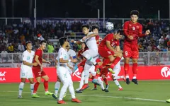 Thành Chung đánh đầu đẹp mắt làm tung lưới U22 Indonesia