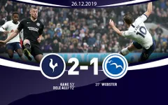 Tottenham 2-1 Brighton: Harry Kane cùng Dele Alli toả sáng, Tottenham thắng ngược dòng Brighton