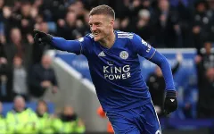 Lập cú đúp vào lưới Fulham, Vardy chạm mốc 100 bàn cho Leicester City