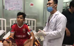 Cầu thủ bị bất tỉnh ở trận B.Bình Dương - Hà Nội đã được xuất viện