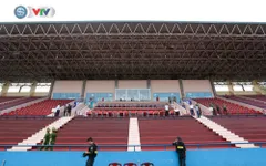 ẢNH: Sân vận động Việt Trì sẵn sàng cho trận giao hữu của U23 Việt Nam