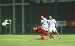 Mai Xuân Quyết lập cú đúp trong trận đấu tập nội bộ của U22 Việt Nam