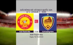VIDEO Highlights: CLB Thanh Hoá 2-1 CLB Quảng Nam (Vòng 2 giai đoạn 2 V.League 2020, nhóm B)