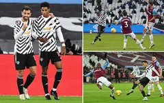 West Ham 1-3 Man Utd: Ngược dòng đỉnh cao, hiên ngang top 4 (Vòng 11 Ngoại hạng Anh)