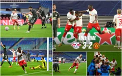 Champions League: Thua Leipzig, Man Utd bị loại và phải xuống chơi ở Europa League