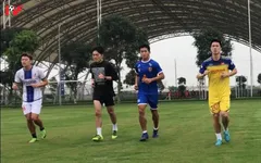 Xuân Trường, Duy Mạnh hăng say luyện tập chờ ngày trở lại