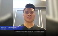 Tham gia dự án của AFC, Quang Hải kêu gọi mọi người đoàn kết chống lại dịch COVID-19