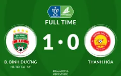 VIDEO Highlights: Becamex Bình Dương 1-0 CLB Thanh Hóa (Vòng 1/8 Cúp Quốc gia 2020)