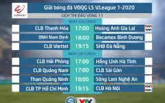 Lịch thi đấu và trực tiếp V.League 2020 hôm nay (23/7): CLB Thanh Hóa - Hoàng Anh Gia Lai (17h00 trên VTV6, VTV5 và ứng dụng VTV Sports)