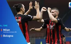Ibrahimovic lập cú đúp, AC Milan có 3 điểm trước Bologna