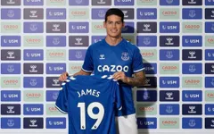 James Rodriguez chính thức gia nhập Everton