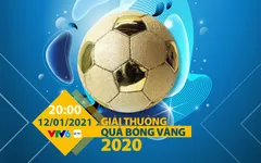 VTV tường thuật trực tiếp Gala Quả bóng Vàng Việt Nam 2020