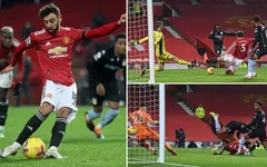 Man Utd 2-1 Aston Villa: Tiếp tục thăng hoa, Man Utd bằng điểm Liverpool
