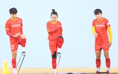 Đội tuyển nữ Việt Nam tập buổi đầu tiên chuẩn bị cho VCK Asian Cup 2022