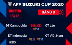 Lịch thi đấu và trực tiếp AFF Cup 2020 hôm nay, 15/12: Tâm điểm Indonesia – Việt Nam, Lào – Campuchia
